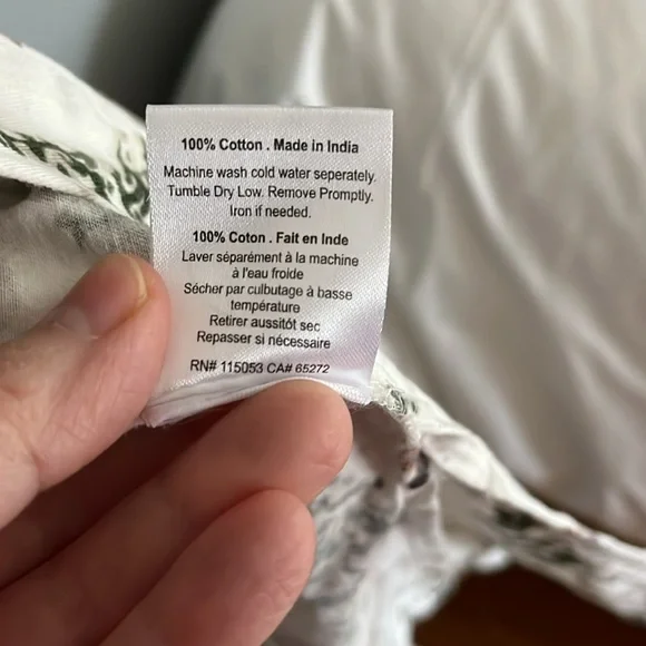 Cotton flannel robe - Picture 3 of 5